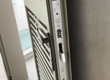 Particolare della serratura di sicurezza