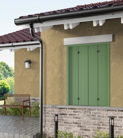 Versione finestra con apertura 2+2 colorazione Ral 6021 opaco